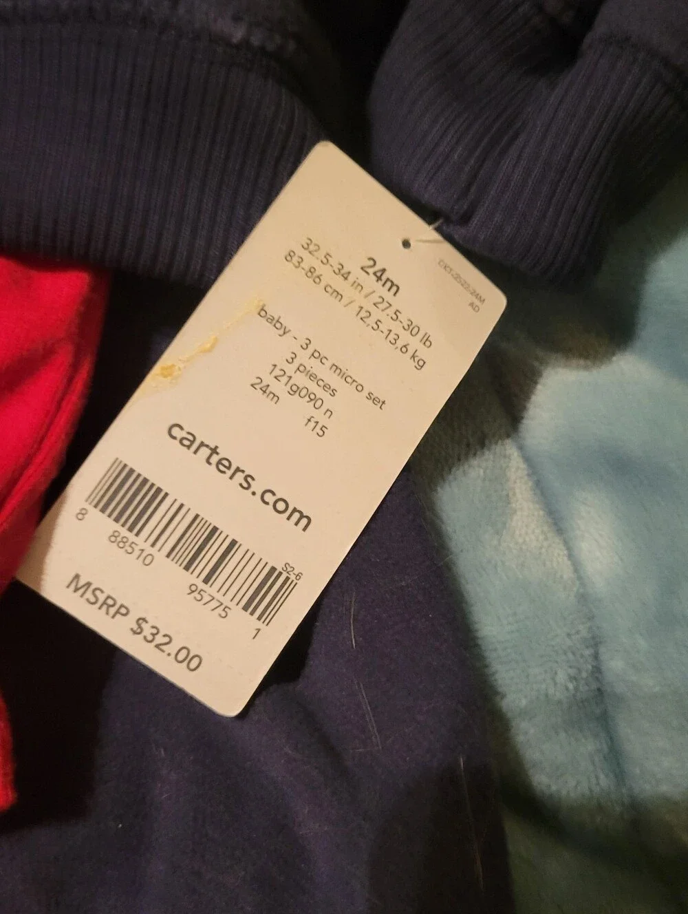 Boys 24 Mo Carters Outfir and Winter One Pc Footie Pajamas